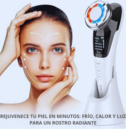 LUMIGLOW PRO- MASAJEADOR FACIAL CON FRÍO Y CALOR.